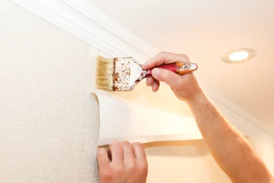 Pose de papier peint à la Verpillière — revêtements muraux et toiles de verre